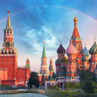 Moskau, Kreml, Regenbogen, Red Square